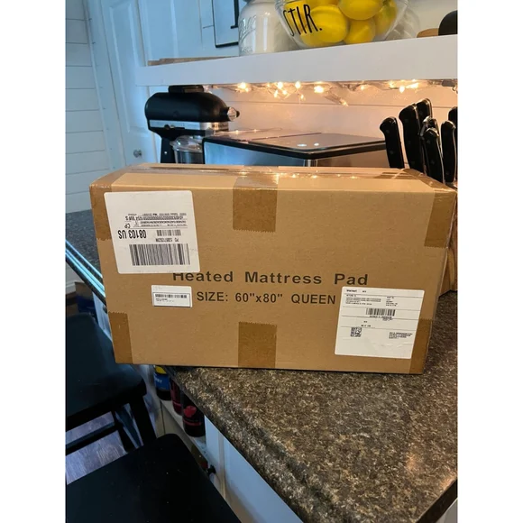 New JUSTLET Queen Size Heated Mattress Pad, Electric Bed Warmer 9 Heat Settings - Picture 7 of 9